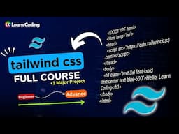 Tailwind CSS (v4.O) Full Course | Build & Deploy Portfolio Website | Learn Coding