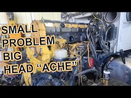 This Aftermarket Head is causing a SERIOUS HEAD "ACHE". Cat C-15 Head Install