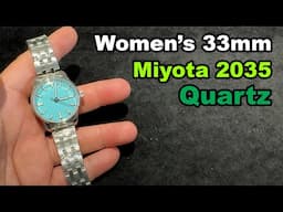 33mm Women's Miyota 2035 Quartz Watch Build seikomod