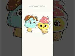 Draw Cute Icecreams #drawingtutorial #cutedrawing #howtodrawcute