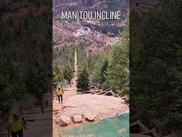 2,768 steps of fun and sweat 🙌 Manitou Incline - Colorado Springs #manitouincline #coloradosprings