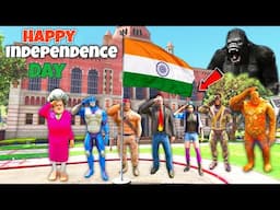 Happy Independence Day Celebrate  In School Gta 5 | Rope Hero Vice Town | Miss-T | Black Spider 2.0