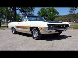 Caught Speeding ! Survivor 1970 Ford Ranchero GT 429 in White on My Car Story with Lou Costabile