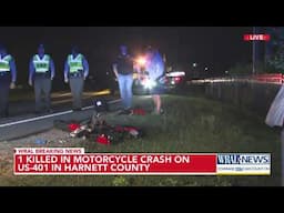 1 dead in motorcycle crash on US 401