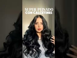 Súper peinado con CALCETINES 😱 #peinados #tips #viralvideo #trucosdebelleza #beautyhacks