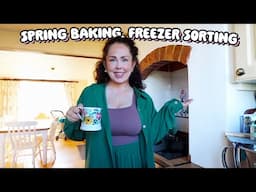 Spring Baking, Fridge & Freezer Sort/Stock Take, Home Mum Vlog