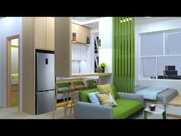 MAXIMIZING SPACE IN A TINY APARTMENT 258sqft | 24sqm MICRO APARTMENT TOUR  | NEVER TOO SMALL