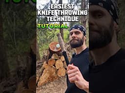 The EASIEST Knife Throwing Technique Tutorial