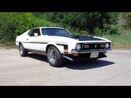1971 Ford Mustang Boss 351 4 Speed in White & Red Interior & Ride on My Car Story with Lou Costabile