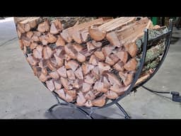 Fire wood rack build
