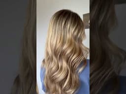 Full highlight with baby lights on the top and crown #babylights #blondehaircolor #balayage