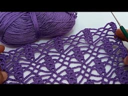 New design crochet! Create wonders with very little yarn! Crochet stitch