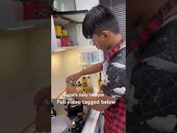 Pour maple syrup while eating #naveenavlogs #kunafa #kunafarecipe #shortvideo #cooking