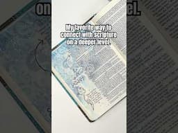Mixed media Bible journaling invites me into deeper reflection with scripture. #biblejournaling