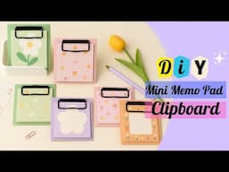 Make Kawaii Mini Memo Pads at Home! | DIY Clipboard Notes for School & Journaling