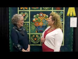 Sue Nickels - FLOWERLAND - Third Place Winner - 2025 AQS QuiltWeek - Paducah
