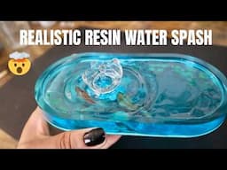 Water Splash Resin Tray DIY Resin Art