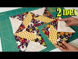 🦋Turn Your Fabric Trash into Patchwork TREASURE! 2 Easy sewing Ideas