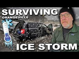 Food Adventures in an Ice Storm, Thunder, Lightning in Heavy Fog Stealth Camping • Orangeville