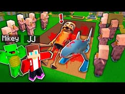JJ and Mikey Dug the GRAVE of SCARY TUNG TUNG SAHUR and TRALALERO TRALALA in Minecraft - Maizen