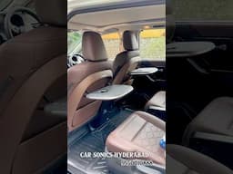 PREMIUM CAR SEAT TRAY 🔥CAR SONICS HYDERABAD #carassesories #automobile #luxury
