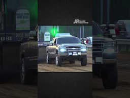Chevy truck called "Bent Tie Rods" working its way down the pulling track in Tifton, GA