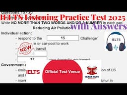 IELTS Listening Actual Test 2024 with Answers | 23.04.2025