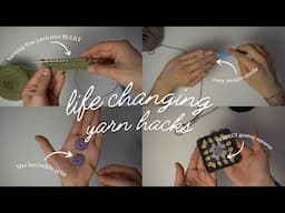 fine yarn to BULKY with only one skein! invisible join, perfect granny squares, & more yarn hacks!