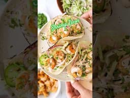 Shrimp Tacos with Spicy Cream 🌮🔥