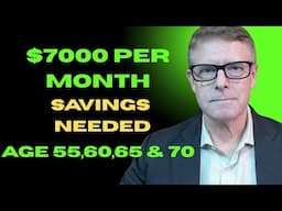 Retire at 55,60,65, and 70 on $7k per month - Here's Exactly How Much You'll Need!