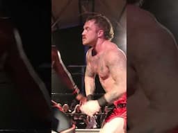 Corey McRae and Jon Jon Tavious went to war at MAYhem!  #WWW  #wrestling #strikes #fypage #britwres