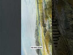 Mixed Media Gouache & Stencils #mixedmedia #art #abstractlandscape