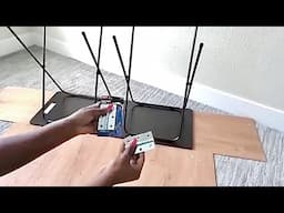 $5 BELOW TV WALL IDEA NEW BEDROOM WALL WITH WALMART FOLDABLE TRAY!