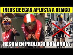 INEOS de EGAN SORPRENDE a REMCO RESUMEN PROLOGO TOUR DE ROMANDIA 2025 TOUR de ROMANDIE