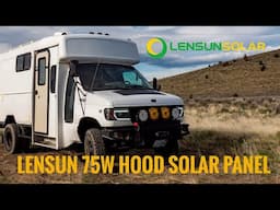 Lensun 75watt Hood Solar Panel - Ford Econoline