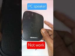PC Speaker Not Work Problem Solve #shorts #PCSpeaker