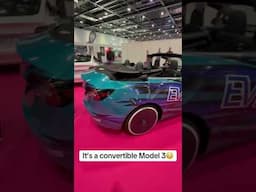 Convertible Tesla?! #tesla #model3 #convertible