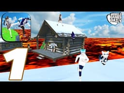 The floor is lava game parkour - Gameplay Walkthrough Part 1 (iOS Android)
