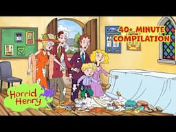 Henry Covers Everyone In CAKE! 🎂 Horrid Henry Compilation | 40+ MINS | Cartoons for Kids