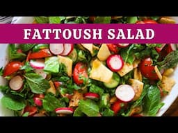 Authentic Fattoush Salad | Fresh, Healthy, Delicious 🥗