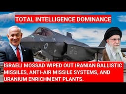 ISRAELI WIPED OUT IRANIAN MISSILE FACTORY, ANTI-AIR MISSILES, AND URANIUM ENRICHMENT PLANTS.