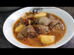 Estofado de magra con patatas y alcachofas 🥔 olla GM 🧅 delicioso!