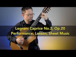 Caprice No.2, Op.20 by Legnani and Lesson for Classical Guitar