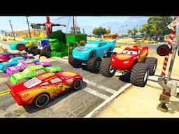 GTA V Epic New Stunt Race For Car Racing Challenge by Trevor and Shark #9898