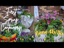 Planting My First Containers for Spring in Minnesota 🌸🍃