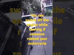 Antì-theft module install in motorcycle.