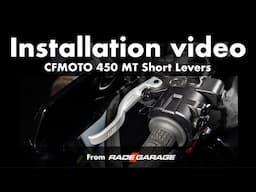 CFMOTO 450 MT short clutch and brake levers Installation video - RADE/GARAGE