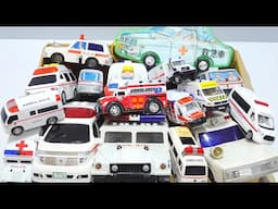 Collect the miniature ambulance cars in a box and run up a hill! Working car ambulance 🚑