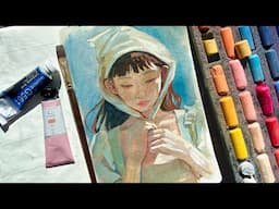 Soft pastels + Gouache?! Mixed Media Sketchbook sessions