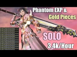 SOLO Phantom EXP & Gold FARM Method | Up to 3.4k/Hour | Works on PLD, DRK & GNB Too